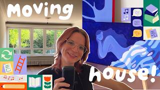 first 2 weeks in my new house ! ✦ new city, studio set up, client work, painting ✦