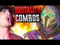 50 brutality combo with ermac  mortal kombat 1  ermac brutality combos