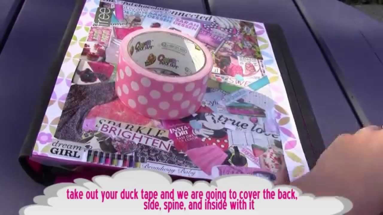 Back To School Diy Decorate Your Binders Youtube