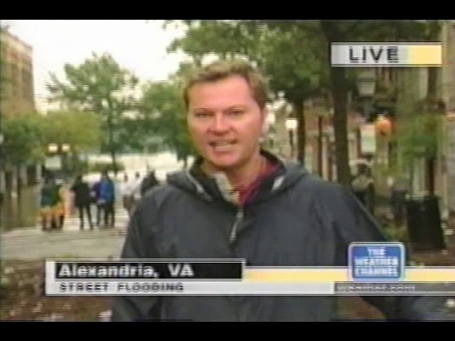 Weather Channel clip w/ Local Forecast 828AM-838AM Friday September 19 2003 - Hurricane Isabel