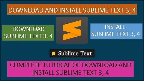 How To Install Sublime Text 4 On Windows 10/11 | How To Install Sublime Text 4 On Windows