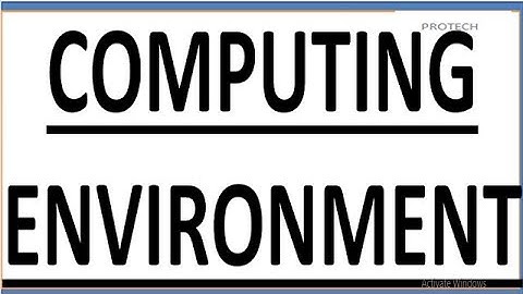 COMPUTING ENVIRONMENTS (HINDI)