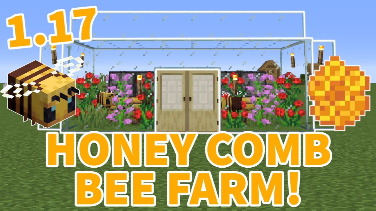 1 17 Automatic Honey Comb Farm Tutorial, How To Make Honeycomb Shelves In Minecraft Bedrock 1 17