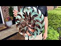 DREAMSOUL 360° Wind Spinners Outdoor, 13" Dia Wind Spinner with Metal Stake, Kinetic Two Way Spinner