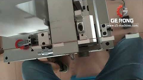 Semi automatic string cable wire folding labeling machine testing video