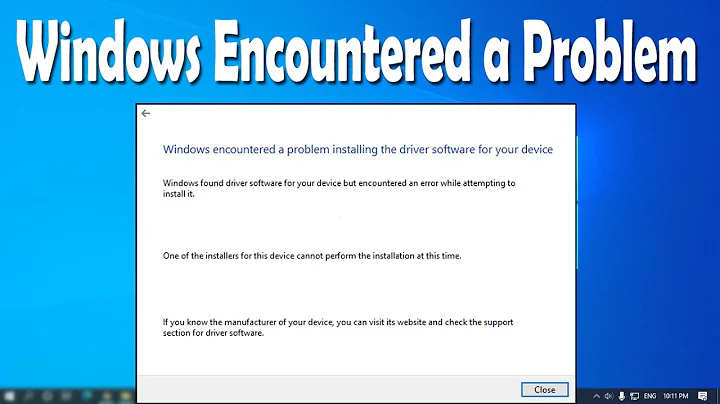 How To Fix Windows Encountered a Problem installing The Network Driver Software