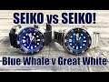 Blue Whale vs Great White! Seiko “Save the Ocean” Turtle Comparison - Perth WAtch #349