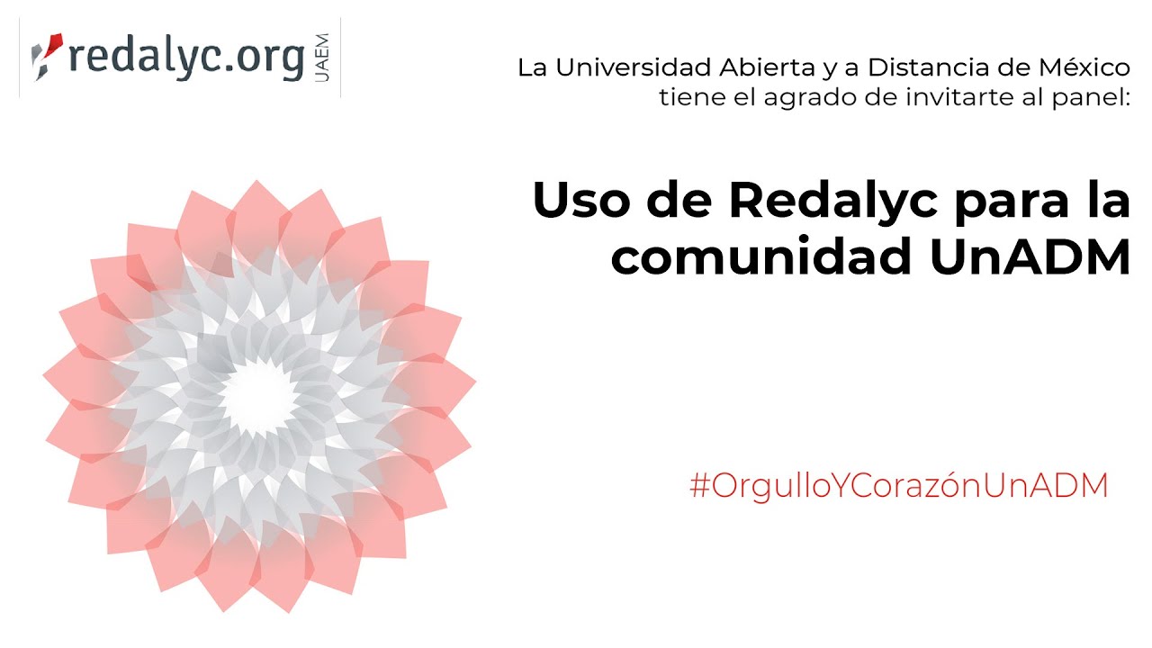 Uso de Redalyc para la comunidad UnADM YouTube
