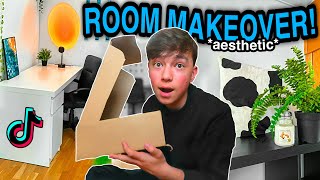 ROOM MAKEOVER 2021✨ 🛋 // PŘEDĚLÁVÁNÍ MÉHO POKOJE! *aesthetic TikTok pokoj* ( cz / česky ) 🕊 | tadeas