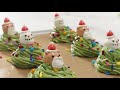 🎄미니오븐 크리스마스 캐릭터 트리 머랭쿠키 만들기🎄Making Christmas Character Tree Meringue Cookies in Mini Oven