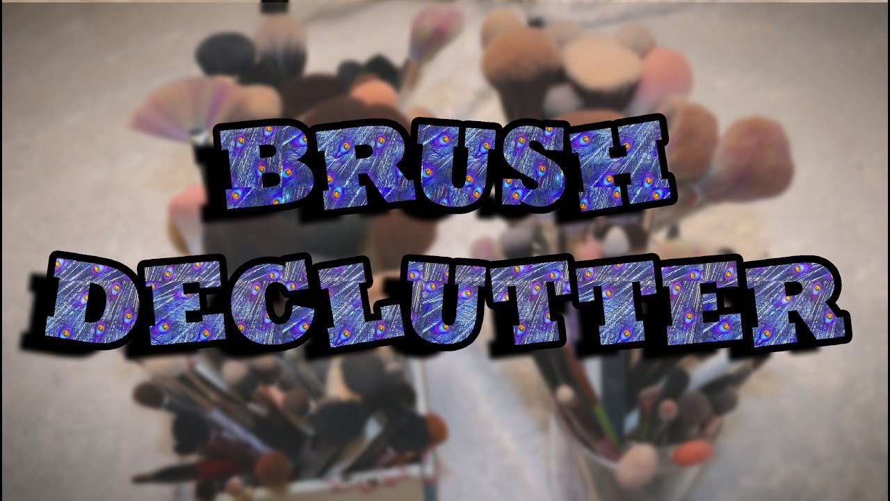 DeCLUTTERing My BRUSHES || MOM MOMENT Get Your Stash ORGANIZED