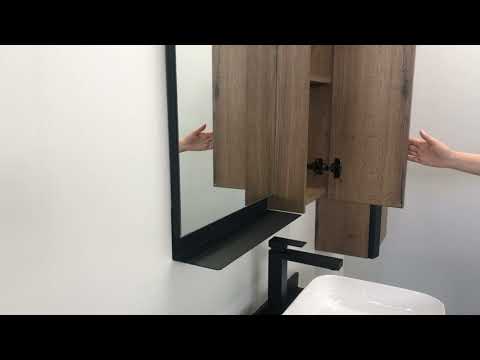 Зеркало со шкафом Comforty Кельн 75 4149061 Дуб темный Зеркало со шкафом Comforty Кельн 75 4149061 Дуб темный