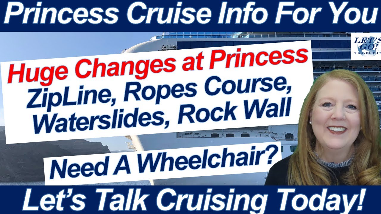 CRUISE NEWS! SUN PRINCESS NEW FEATURES ZIPLINE ROPES COURSE WATERSLIDES ...