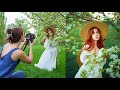 How I Take Beautiful Spring Portraits using just Natural Light , Behind The scenes