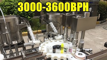 China factory 3000-3600BPH E liquid filling machine丨chubby gorilla filling capping labeling machine