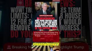 🔥 Breaking Debate Trump’s Term Limit Shock #BreakingNews #USNews #NewsShorts #Shorts