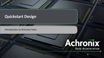 Intro to Achronix FPGA Design Tool Flow