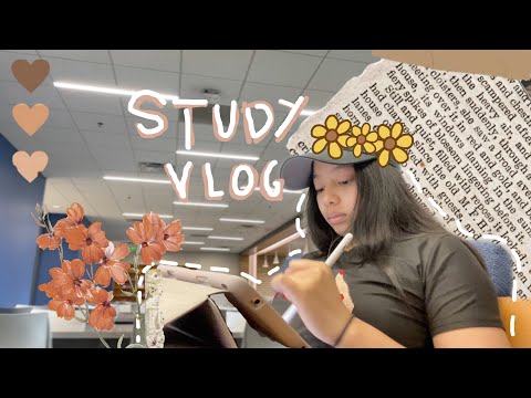 study vlog | first week of fall sem