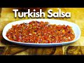 Turkish Style Spicy Tomato Dip - Acili Ezme -  Best meze for kebab in 4K