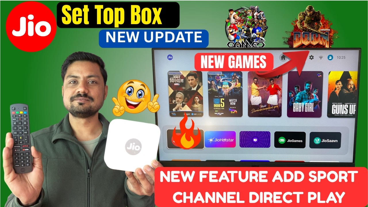 Jio Set Top Box New Update 2026 🔥 | All Star Sports Direct Start Feature Explained!