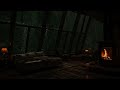 Cozy Cabin Ambience with Fireplace & Rain on Windows 🌧️ Heavy Rain & Thunder Sounds for Deep Sleep