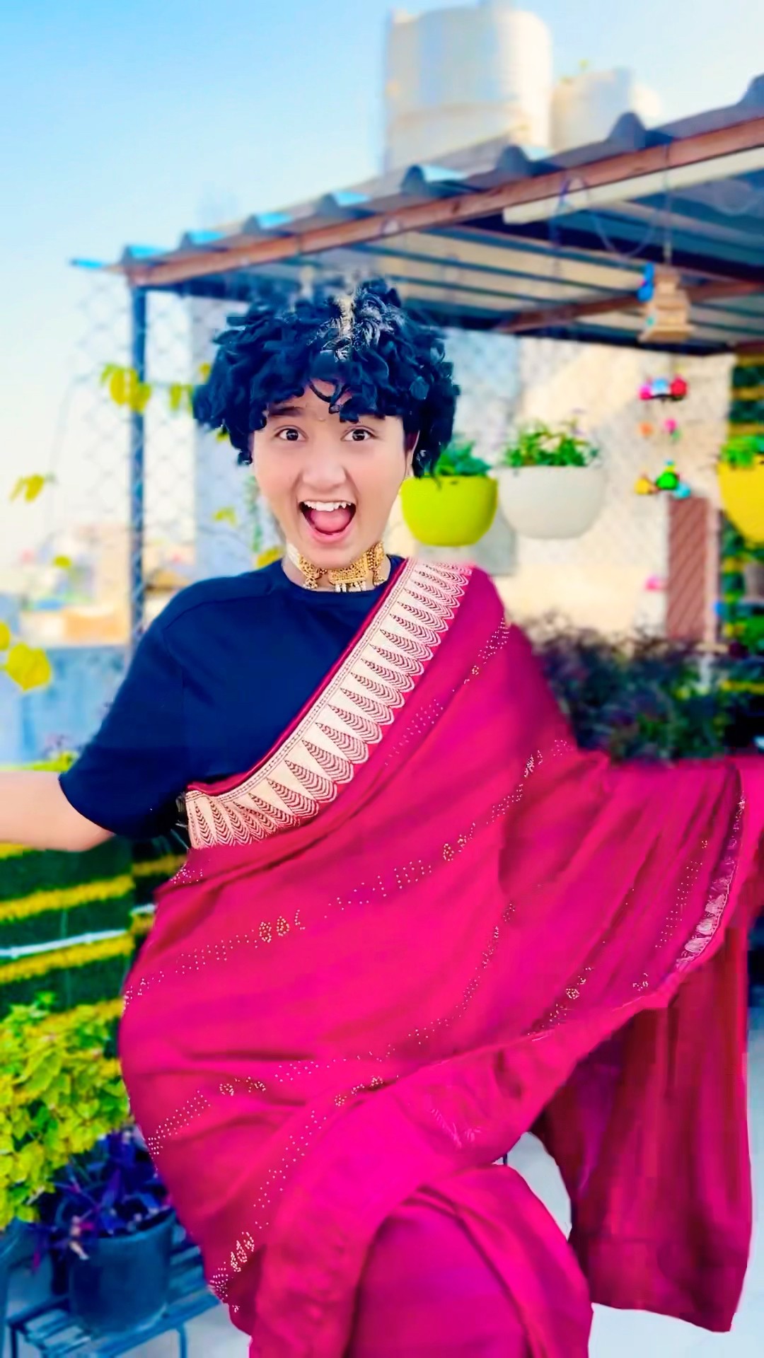 Golu Bana Papa Ki Pari ? Red Wali Saree Part 5 #papakipari #shorts #comedy