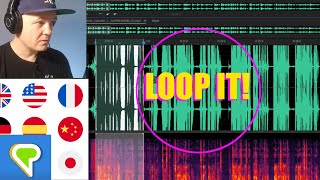 Loop playback learning Spanish using Lingq and Adobe Audition