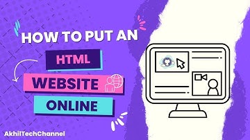 How to put an HTML website on the Internet in telugu | AkhilTechChannel