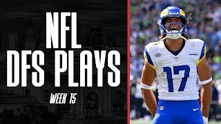 DFS Optimizer Lineup Setting: Week 15