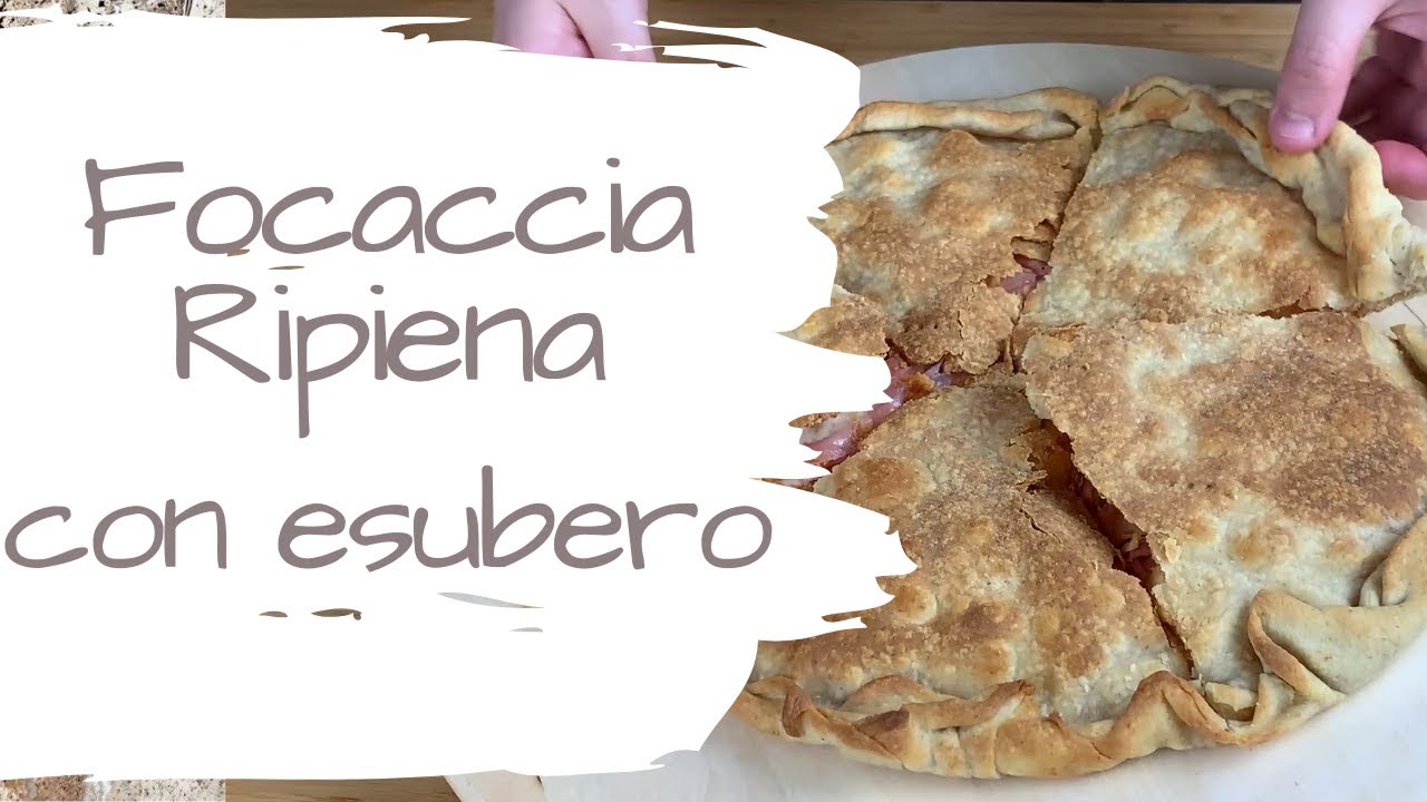 Focaccia ripiena scrocchiarella con esubero di lievito madre | Cosfacose