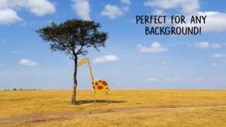 Cartoon Giraffe Animation Motion Graphics