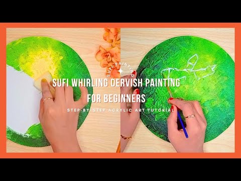 Sufi Whirling Dervish Painting for Beginners | Sufism in Acrylic | Step-by-Step Guide