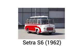 Evolution Of Setra Bus(1951-2019)