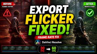 DaVinci Resolve Export Flicker Fix | Timeline Frame Rate Mismatch Solved | Frame Rate Problem
