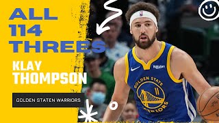 Klay Thompson ALL 114 Three-Pointers From 2021-22 NBA Regular Season | King of NBA