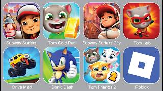 Subway Surf, Subway Surf City, Tom Gold Run, Tom Hero, Roblox, Tom Friend 2, Sonic Dash, Drive Mad screenshot 5