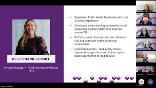 South Metropolitan Health Service webinar: Sustainable food systems in a changing climate