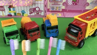 【はたらくくるま  はみがき シャカシャカ  じょうずかな  はみがきごっこ】