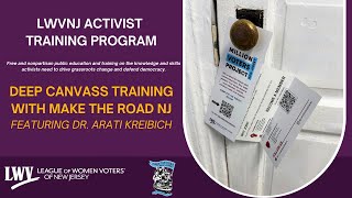 Million Voter Project Deep Canvass Training with Make the Road NJ