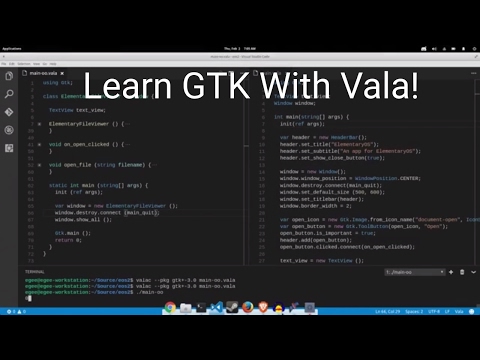 Learning about GTK apps with Vala (ElementaryOS Apps Pt 2)