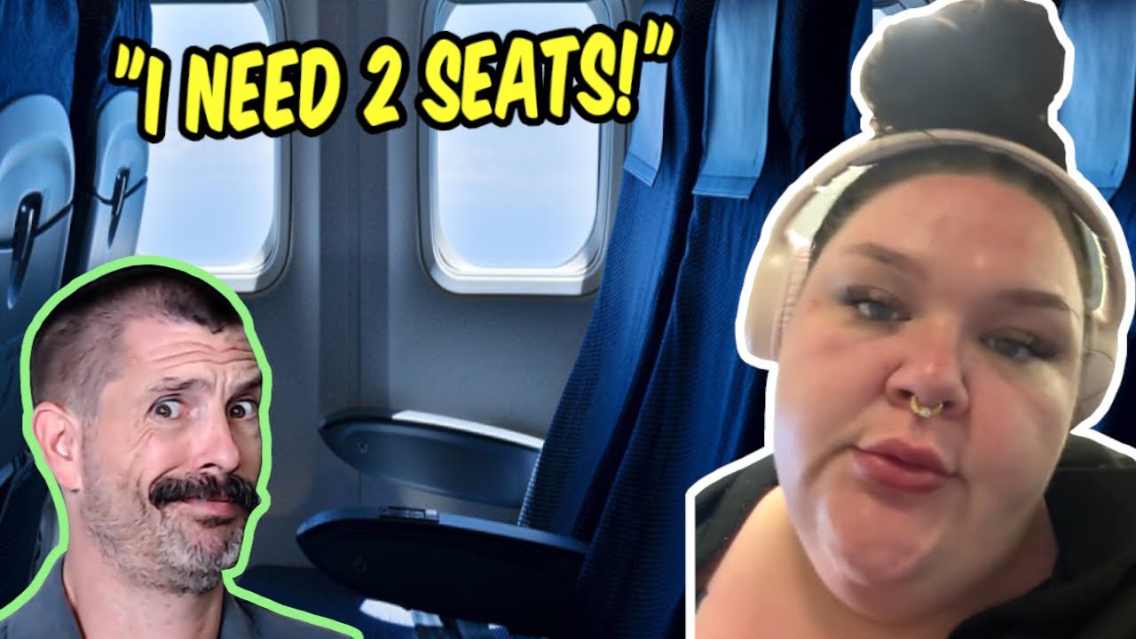 Obese Traveler Demands FREE SEAT On Plane!