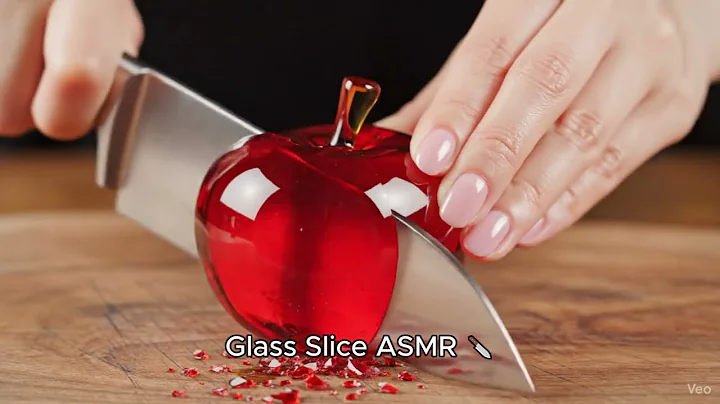 Unreal Glass Fruit Cutting ASMR 🍎✨ | Hyper Realistic Slow Motion Slicing Sound