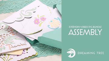 SVG File - Everyday Cards SVG Bundle - Assembly Tutorial (For Cricut, Silhouette, and ScanNCut)