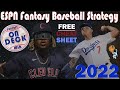 ESPN Fantasy Baseball Mock draft 2022 - UPDATED 4/1/22 FREE CHEAT SHEET