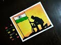 Independence Day Specially !! Beginners and kids Oil Pastel drawing !! Step by step