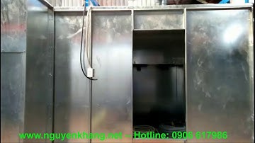 Cận cảnh thi công dây chuyền sơn tĩnh điện- Nguyên Khang