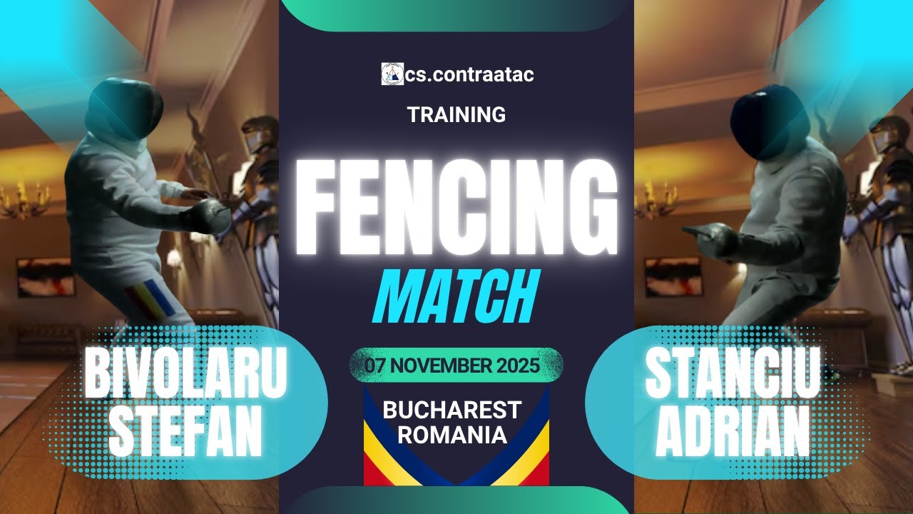 Intense Fencing Match – Senior Epee Duel (15 Points of Pure Skill!) 🤺