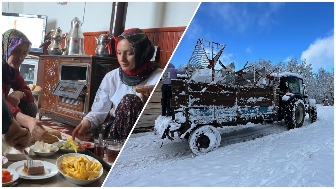 KÖYDE İLK KIŞ GÜNÜ
