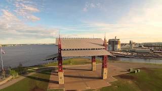CLOSE CALL near crash with the Yuneec Q500 drone in Bayfront Park Duluth, MN