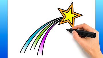 How To Draw A Shooting Star (Easy Drawing Tutorial)